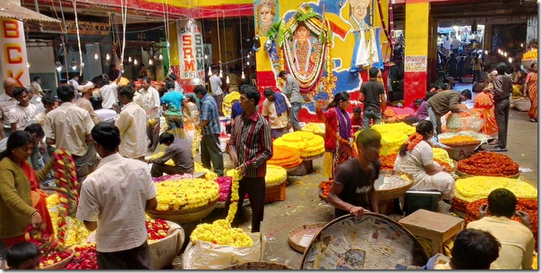 Bangalore flower market